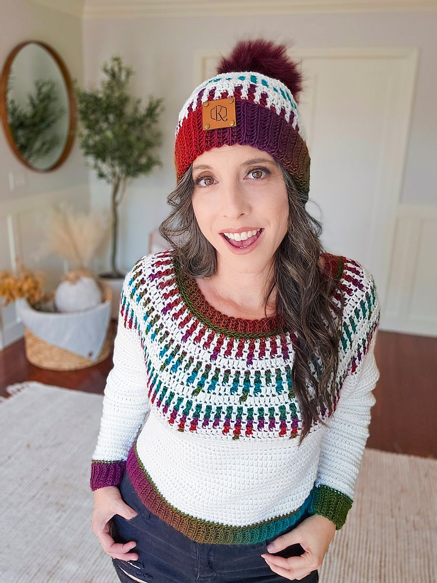 Mosaic Ridge Crochet Hat Pattern (Baby - Adult Sizes + Video Tutorial product image (8)