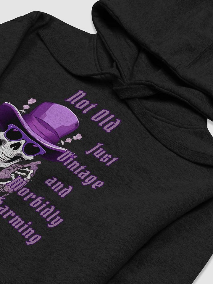 Vintage & Morbidly Charming Long Sleeve Hoodie product image (2)