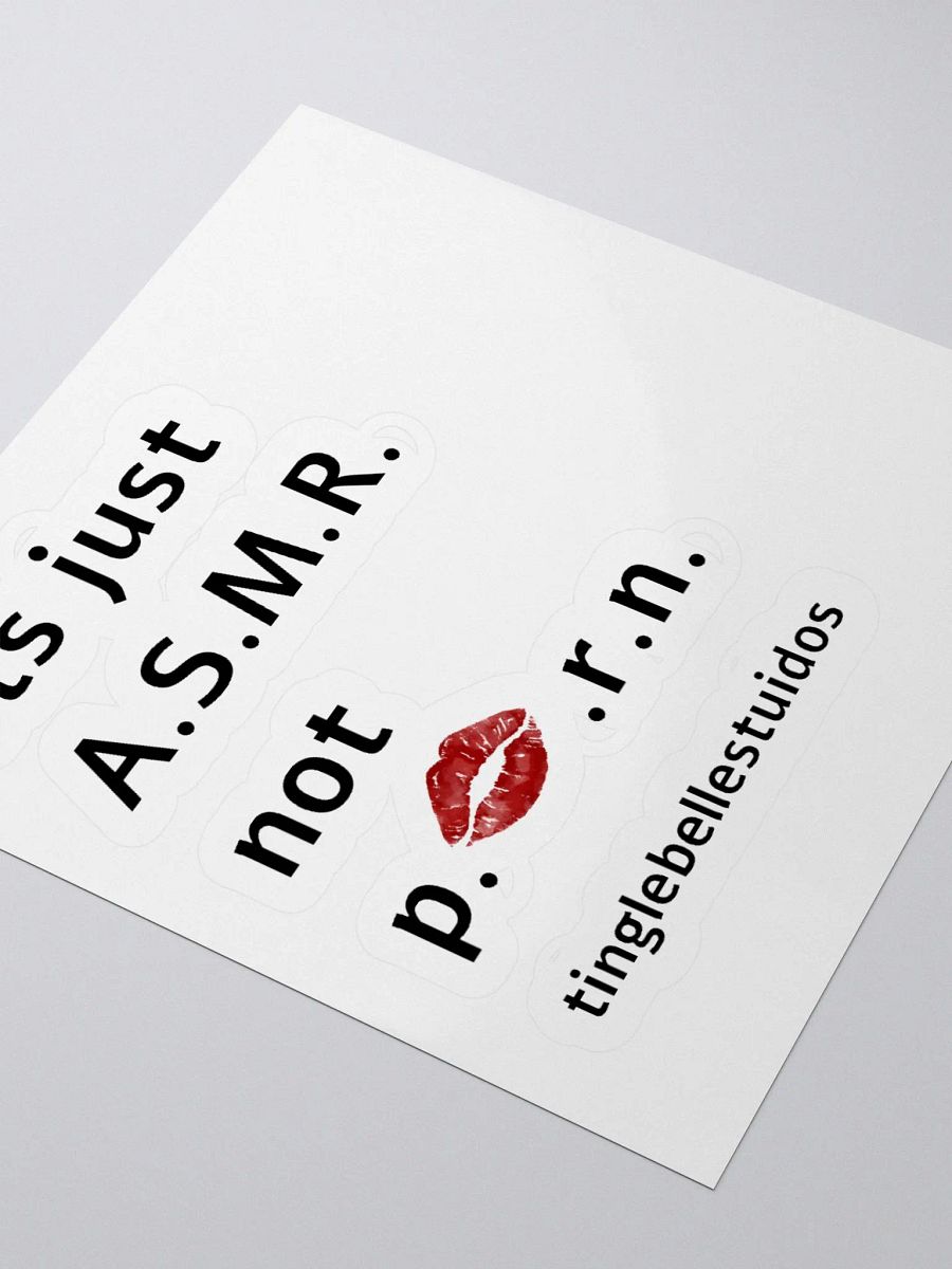 ASMR not p*rn sticker product image (8)