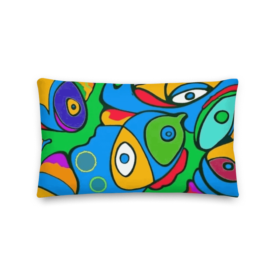 Vibrant Fish Fantasy Premium Pillow product image (2)