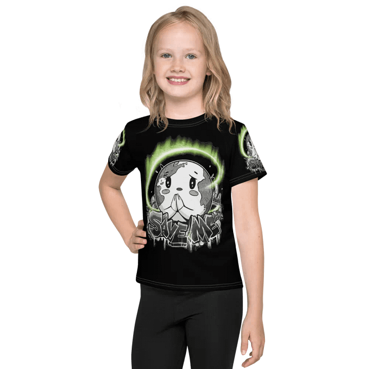 Save Me Kids Crew Neck T-Shirt | Eco-Friendly Style for Young Activists product image (1)