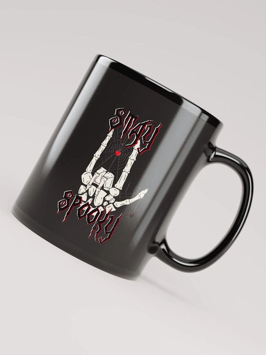 Stay Spooky! Skeleton Black Glossy Mug product image (7)