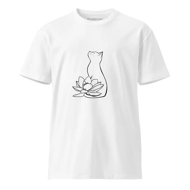Water Lily Cat Supreme Comfort Crew Neck T-Shirt product image (1)
