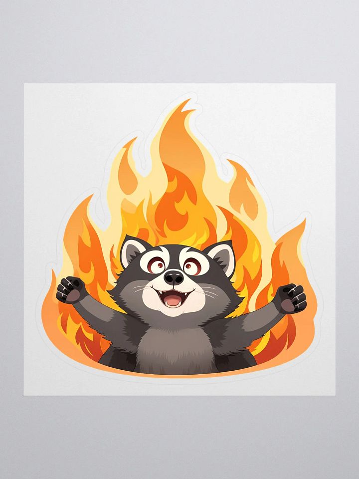 Chaos Raccoon Sticker product image (1)