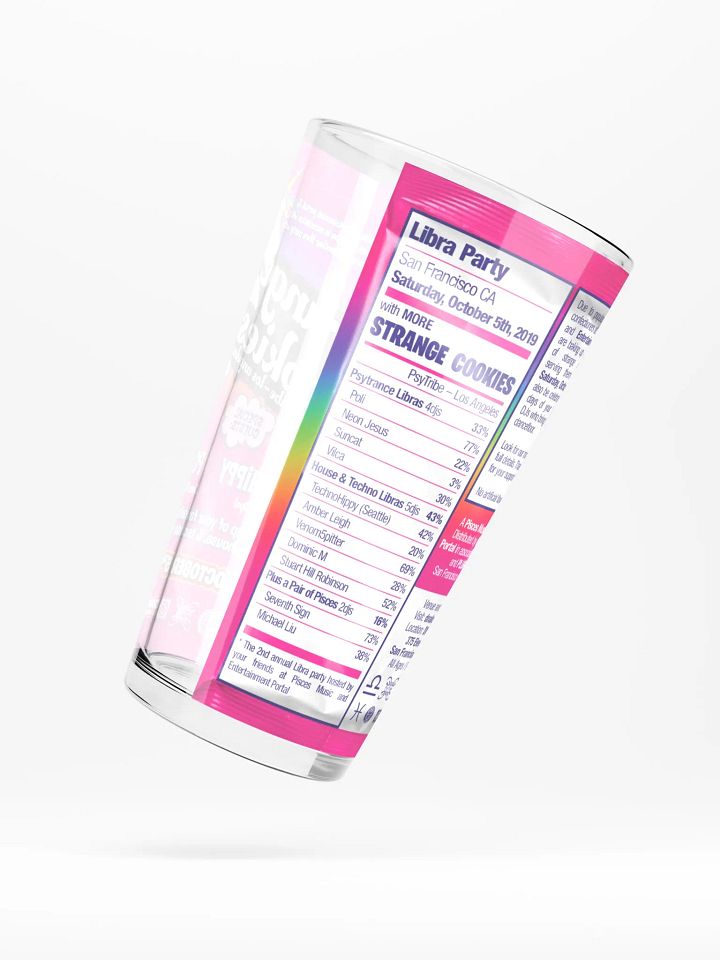 Libra 2019 Alternative Shaker Pint Glass product image (2)