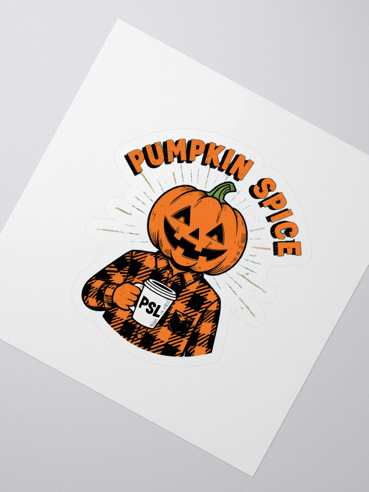 Pumpkin Spice PSL Kiss Cut Stickers product image (2)
