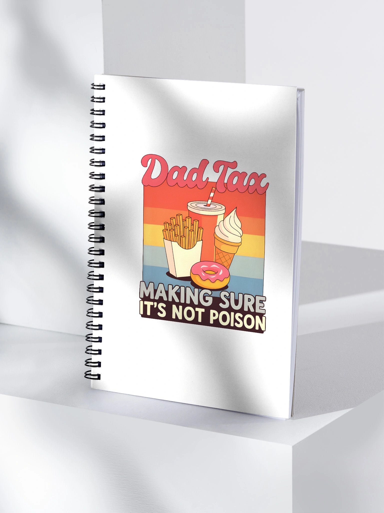 Funny Dad Tax Spiral Notebook – Vintage Food Humor Gift for Dads product image (4)