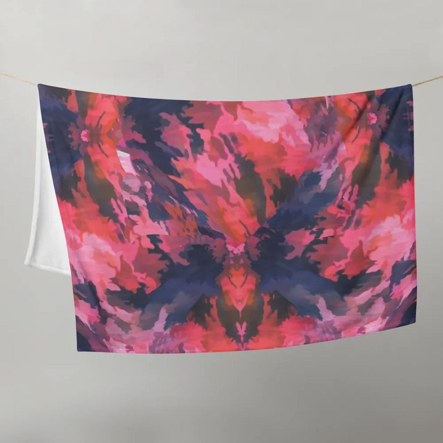 Pink Camo Throw Blanket product image (21)