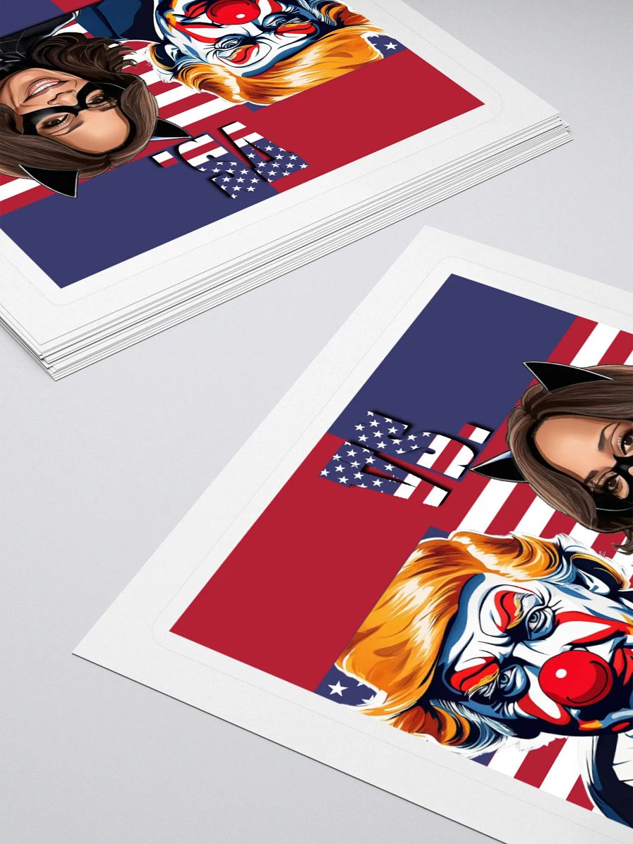 Joker Trump vs. Cat Harris Kiss Cut Stickers product image (4)