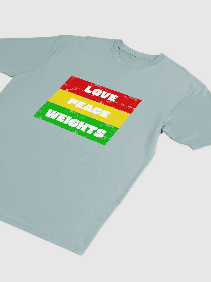 Love, Peace, Weights Unisex Tee product image (8)