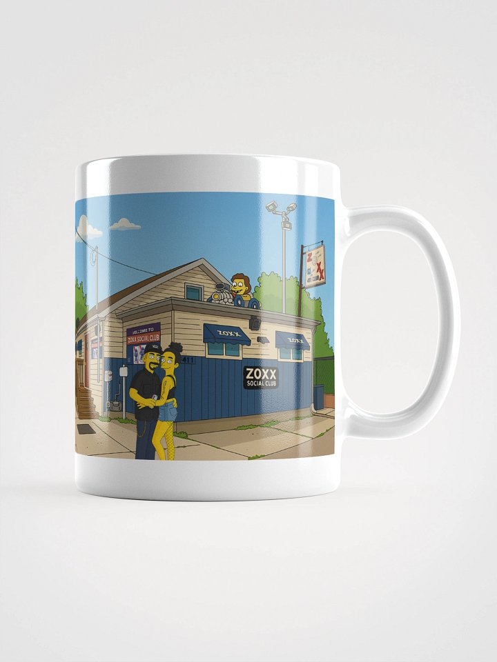 Zoxx Social Club White Glossy Mug product image (2)