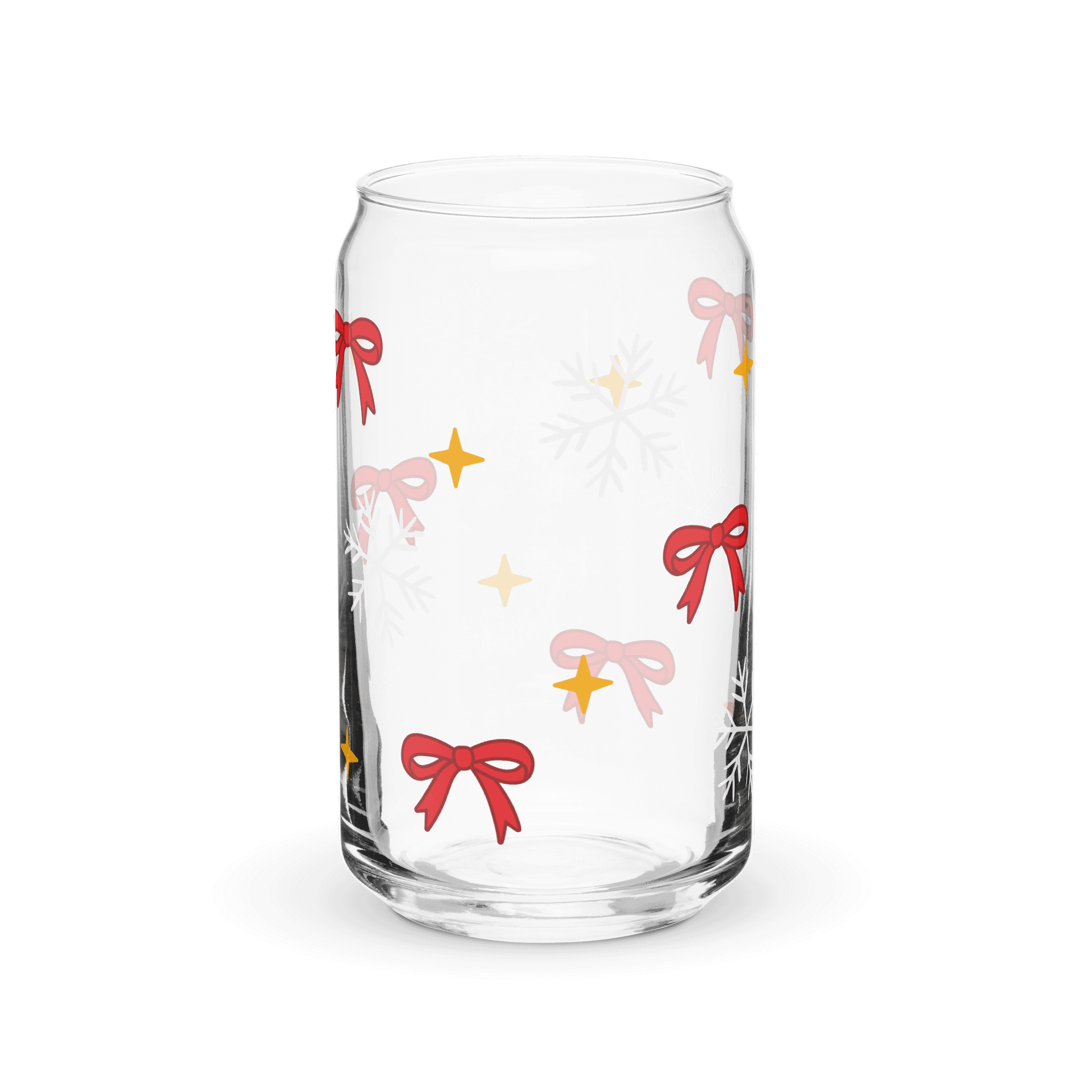 snowflakes glass cup product image (2)