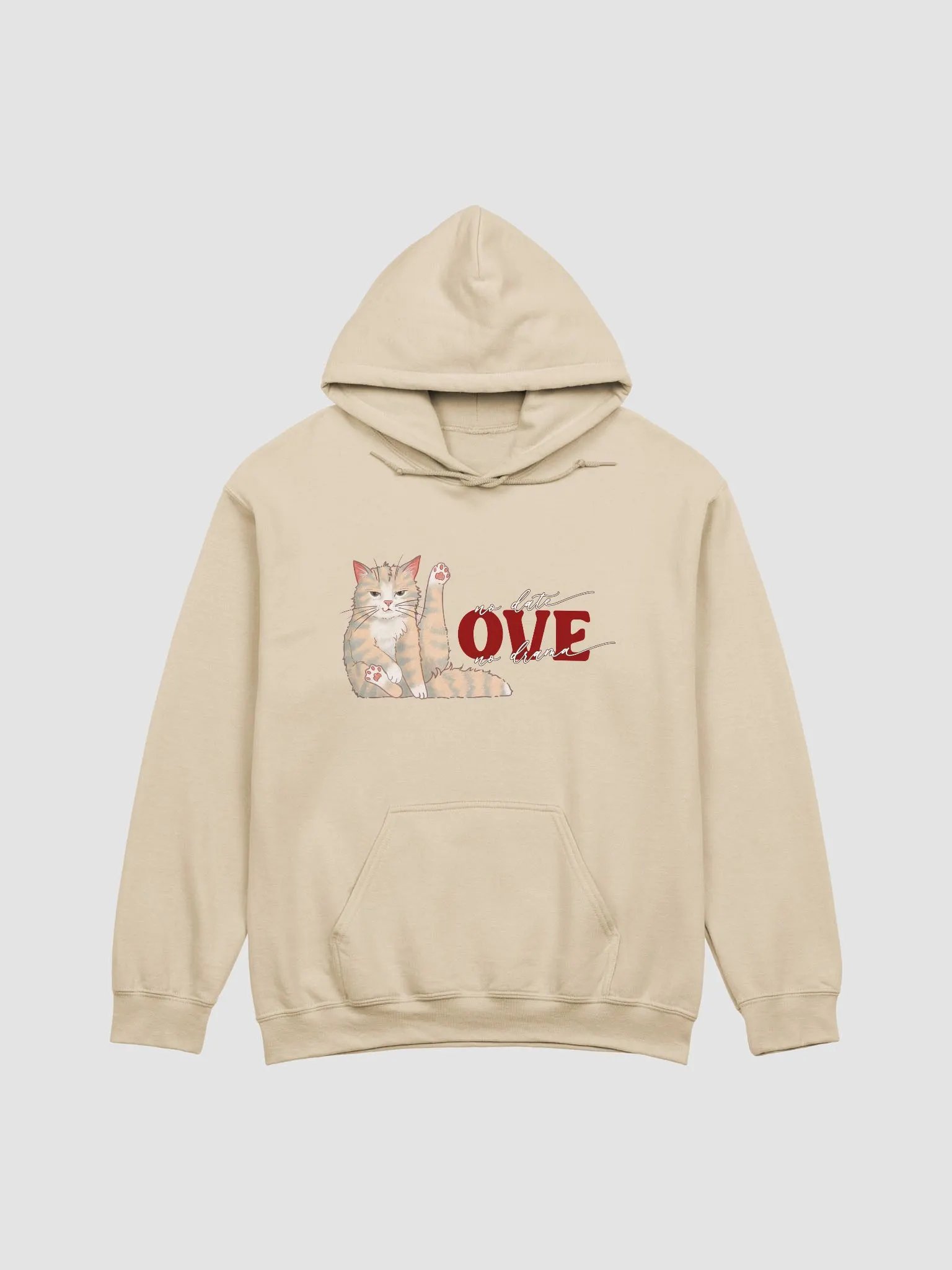 Cat Date Night -regular fit hoodie product image (2)