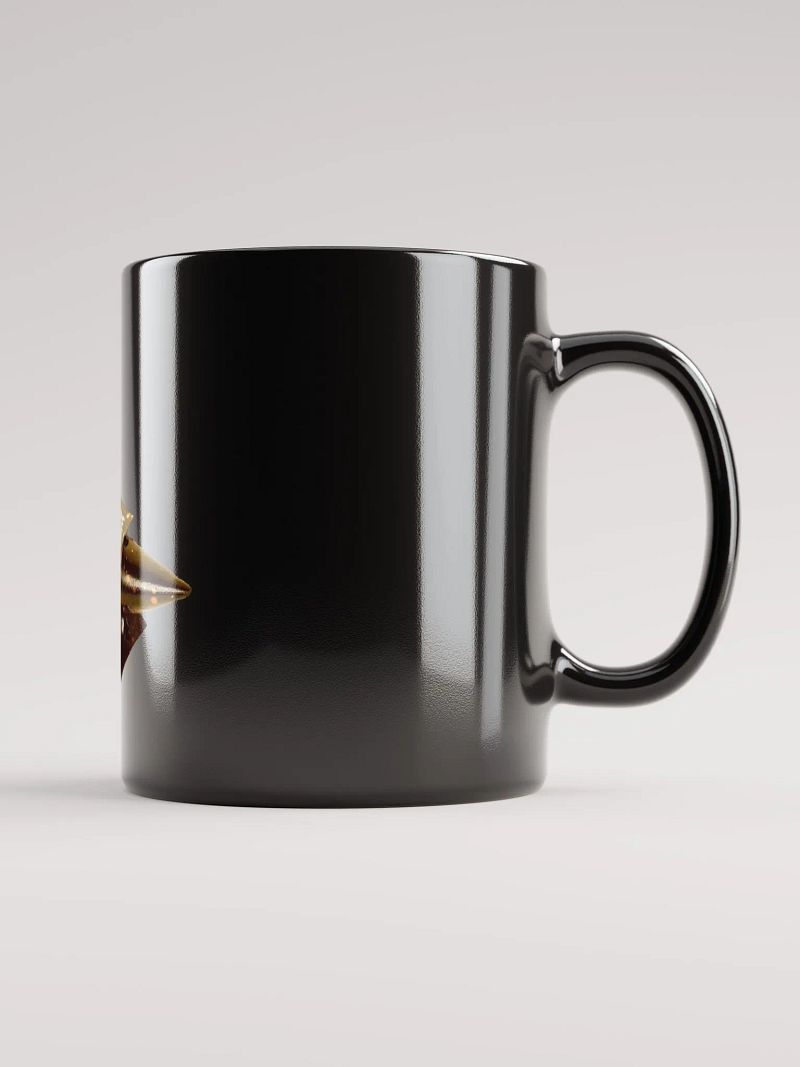 Square Hammer Anvil Black Mug