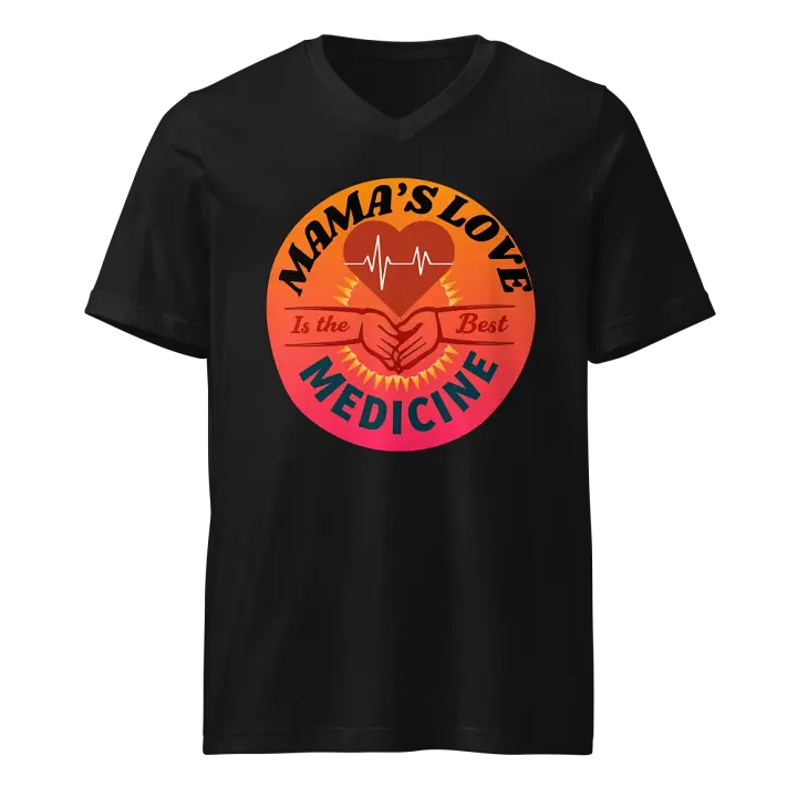 MAMA'S LOVE Is the Best MEDICINE V-Neck Tee product image (1)