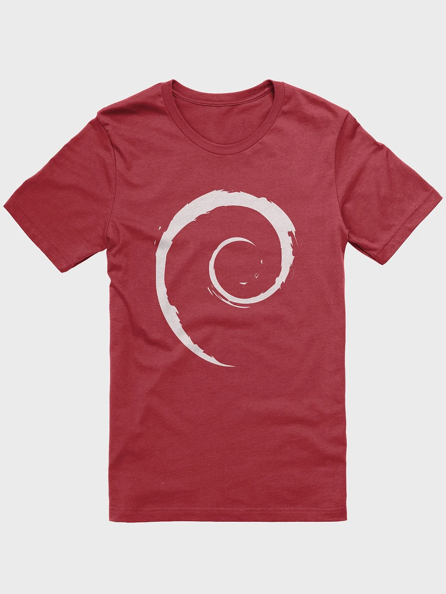 T-Shirt with Debian Swirl (Red Version) product image (8)