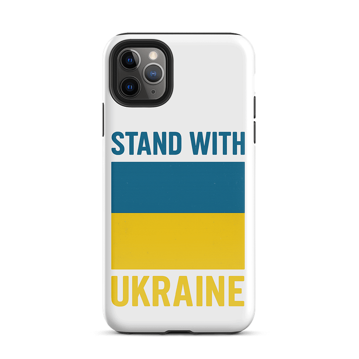 Stand with Ukraine iPhone® Tough Case product image (2)