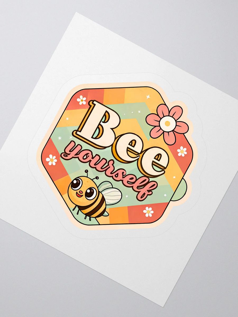 Bee Yourself Hexagonal Kiss Cut Stickers product image (6)