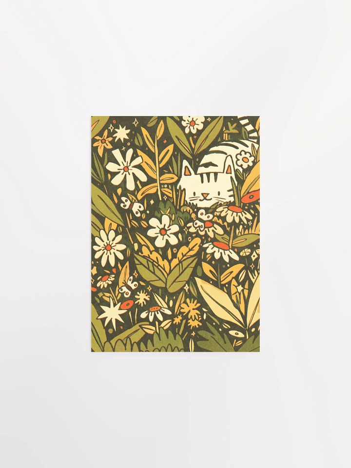 Cat in the Garden Print product image (2)