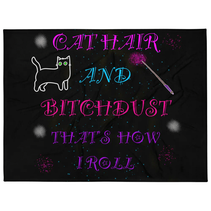 Cat Hair & Bitchdust Throw Blanket product image (1)