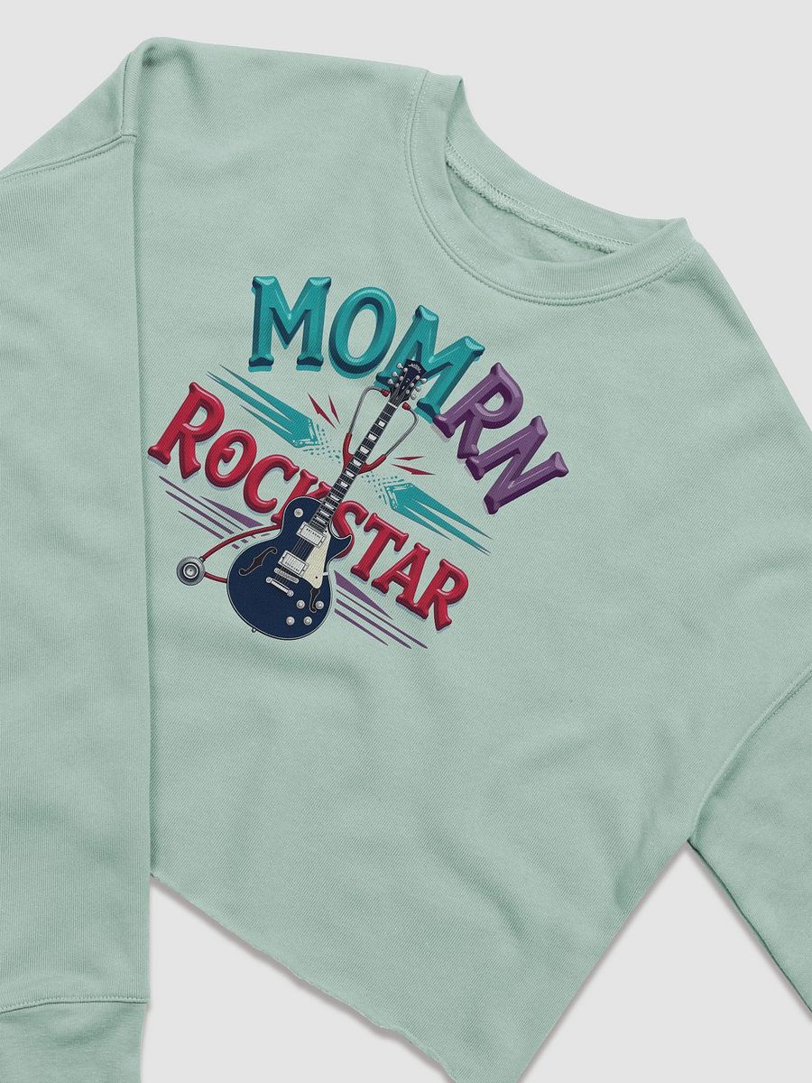Rockstar Nurse Mom Crop Sweatshirt product image (11)