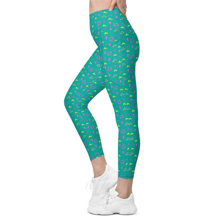 Oh Worm? teal pattern pocket leggings product image (7)