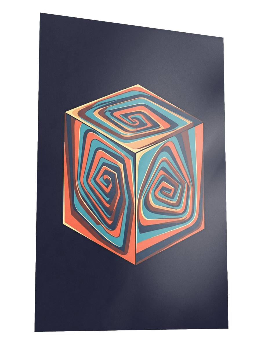 Geometric Illusion Enhanced Matte Paper Poster product image (11)