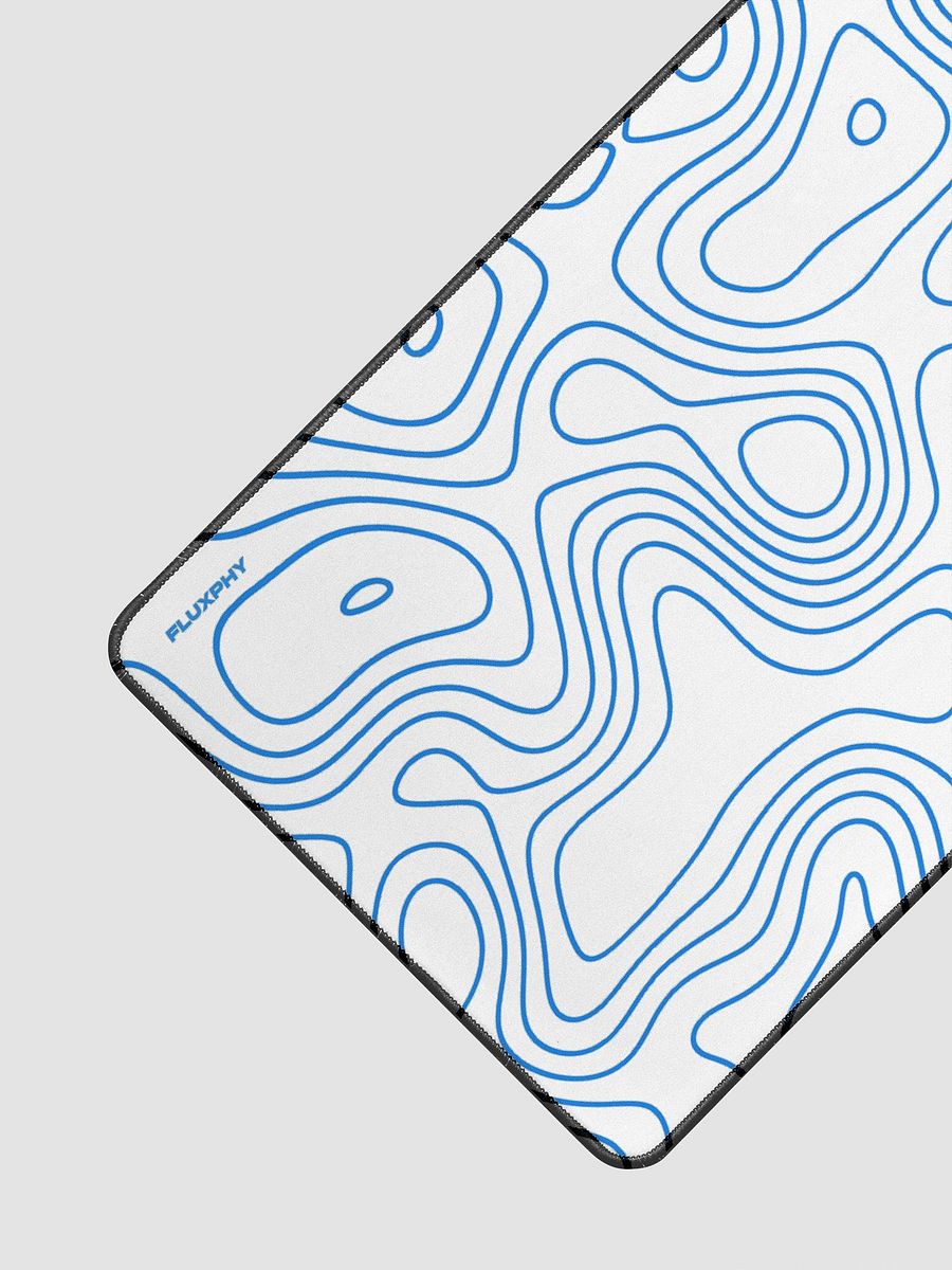 White Blue Topography Mousepad by Fluxphy product image (3)