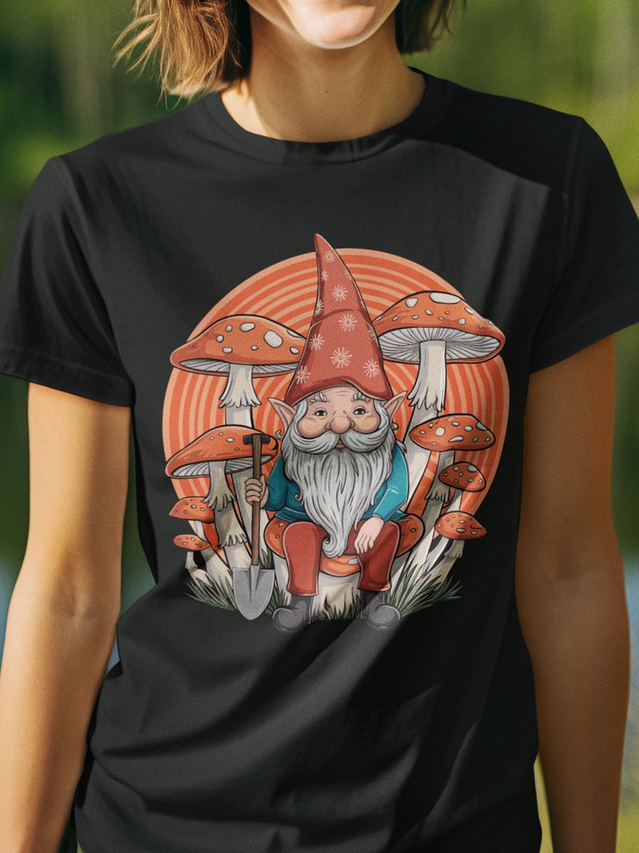Gnome Mushroom Magic T-Shirt product image (10)