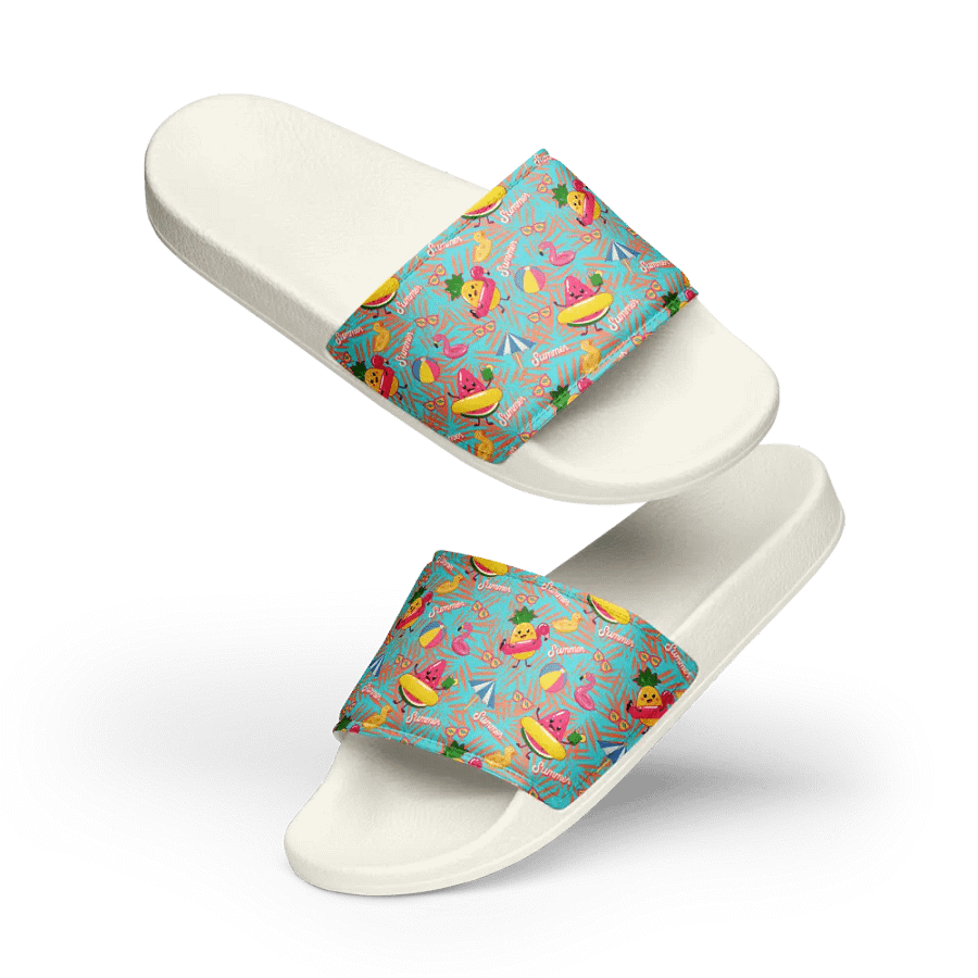 Funny Floaties Summer Hawaiian Women's Slides product image (8)