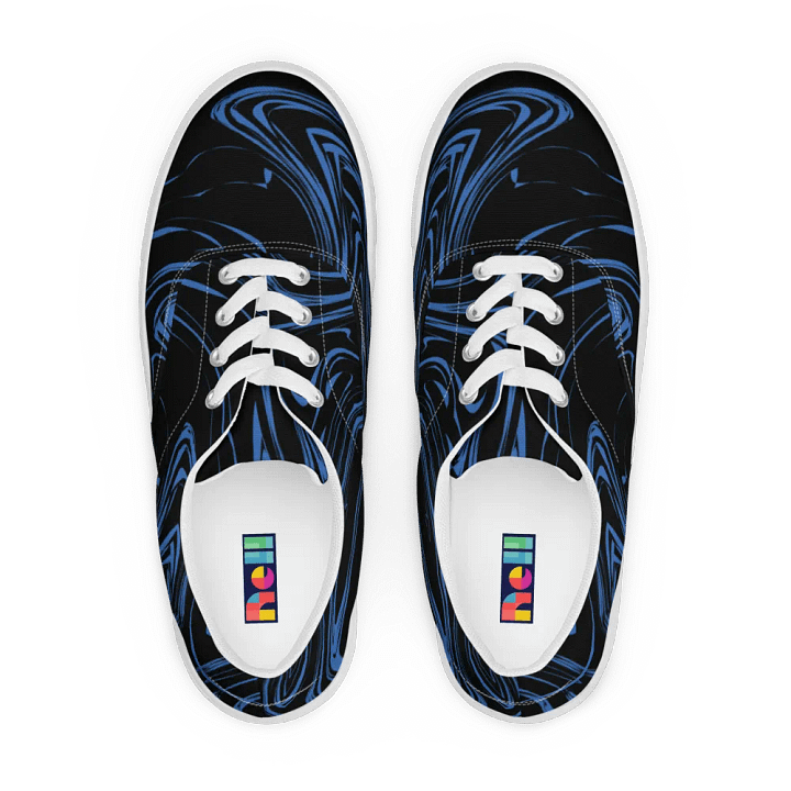 Marbled Blue Women's Lace-Up Shoes product image (1)