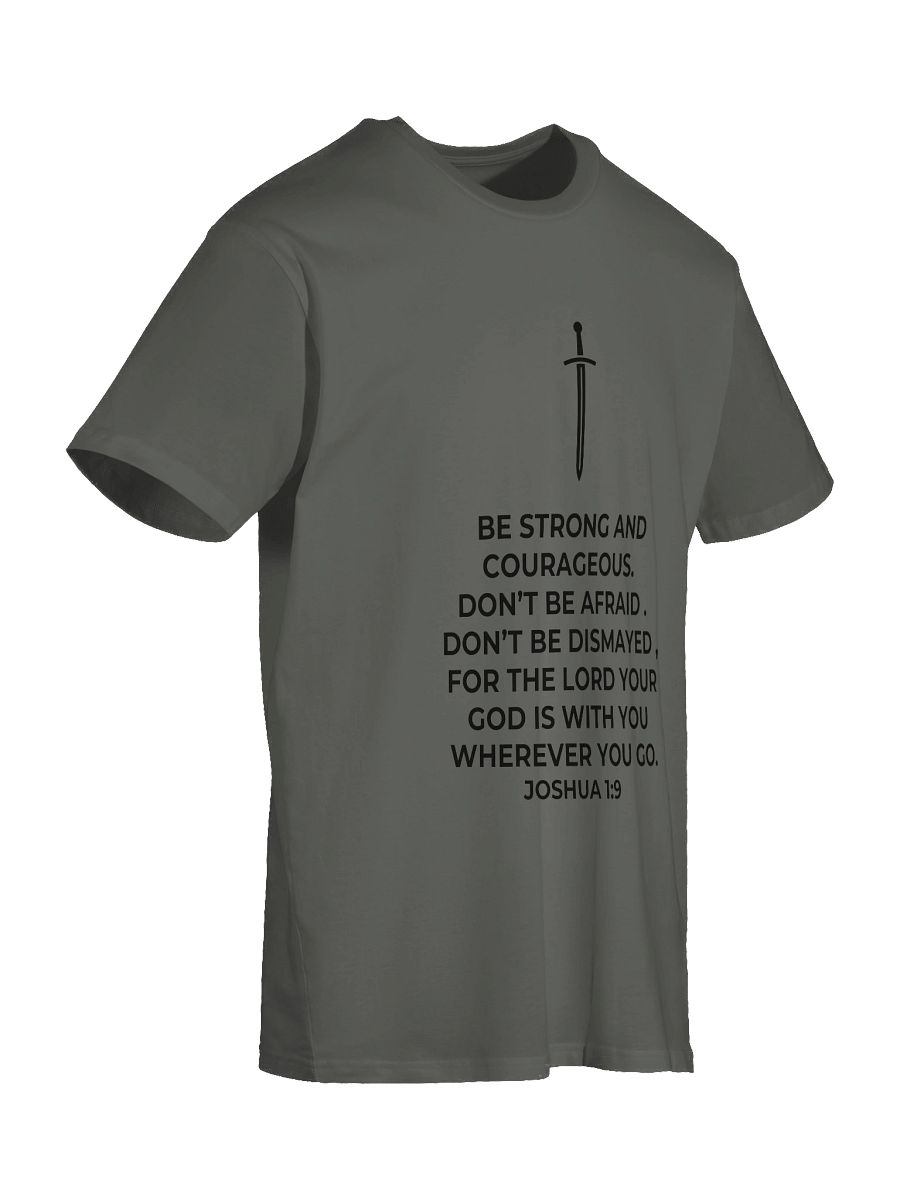 Joshua 1:9 Unisex T-Shirt [Dark] product image (18)