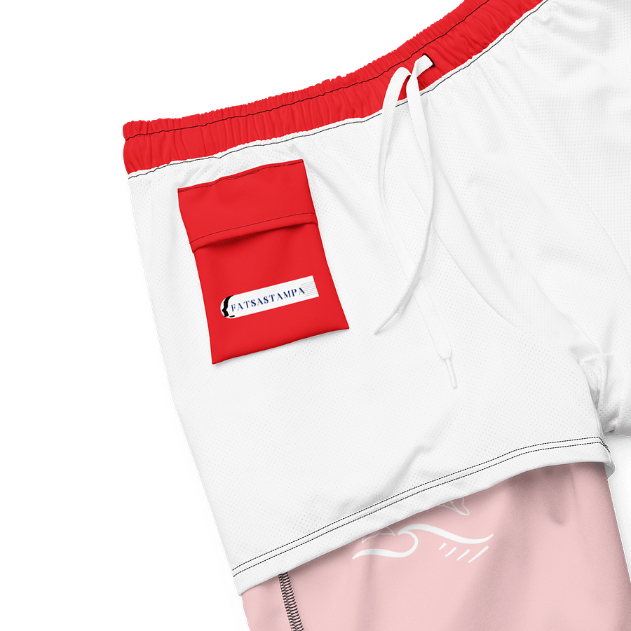 Wave Rider Dolphin Swim Trunks Red product image (6)
