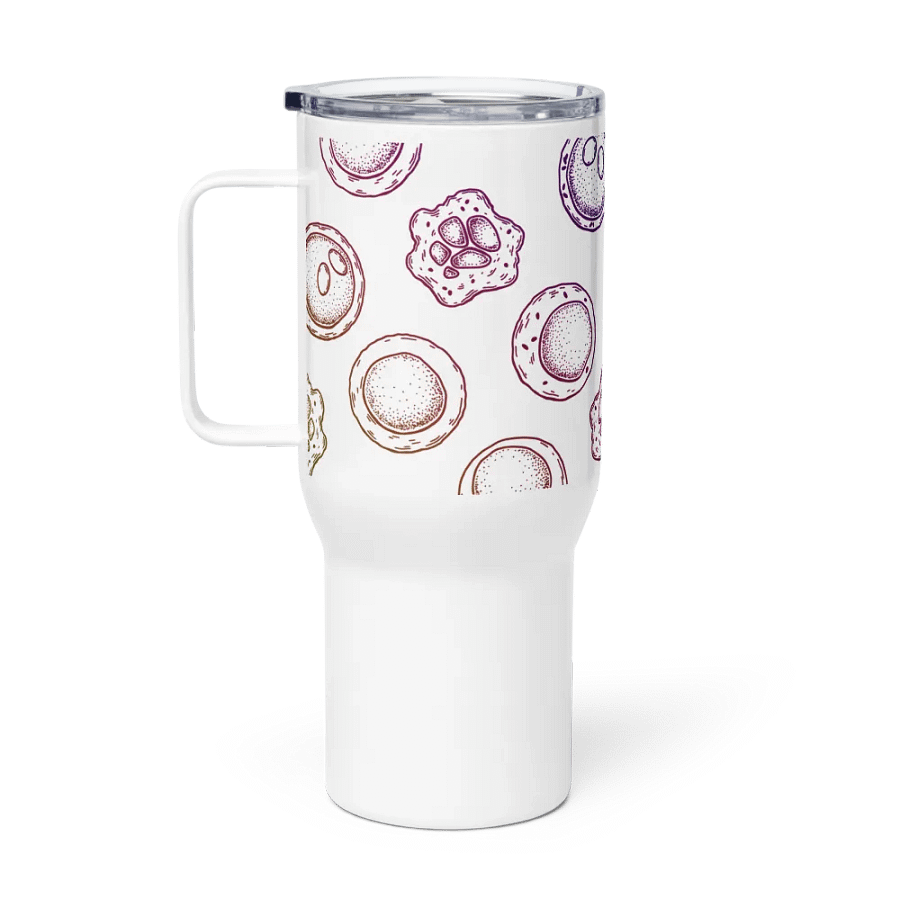 "Stem cells pattern" Travel Mug with a Handle product image (10)