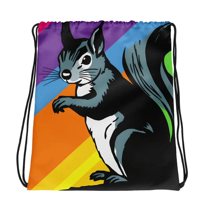 Vibrant Squirrel All-Over Drawstring Bag product image (1)