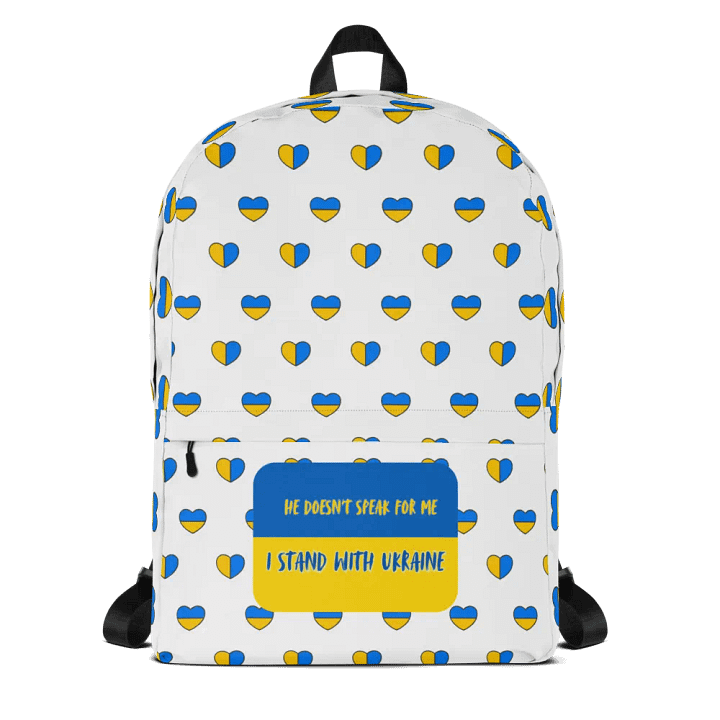 Resistors, Doesn't Speak for Me, Patterned White Backpack product image (1)