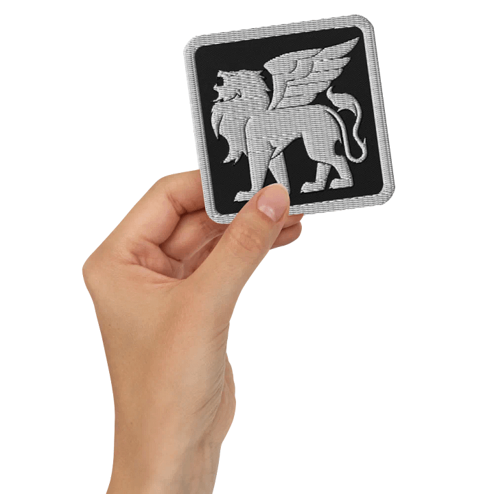 Verardi Famiglia Winged Lion (White) ✦ Embroidered Patches product image (3)