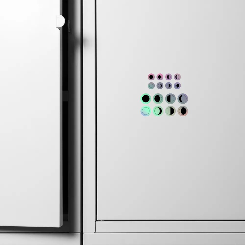 Moon Phases - Holographic Sticker Set product image (6)