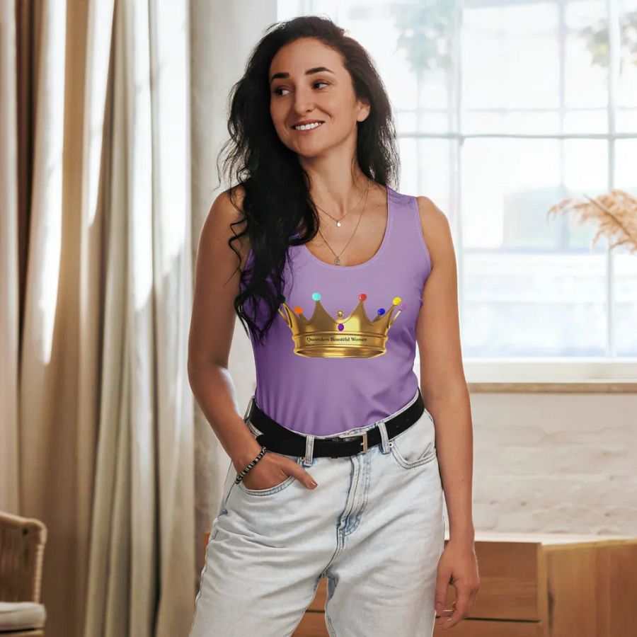 Queendom Beautiful Women Crown Tank Top/Lavender(TM) product image (5)