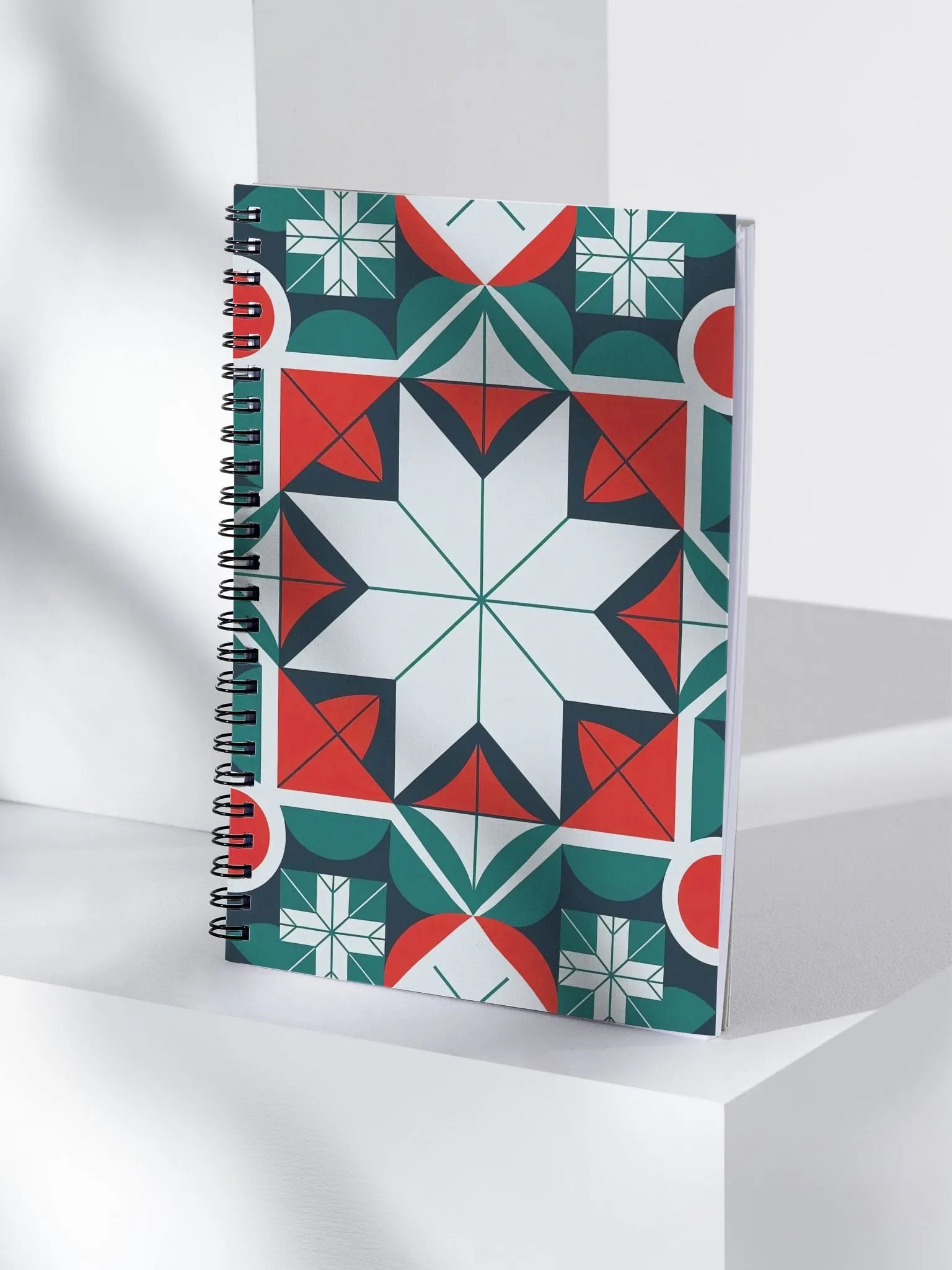 Kaleidoscope patterned Spiral Notebook product image (4)