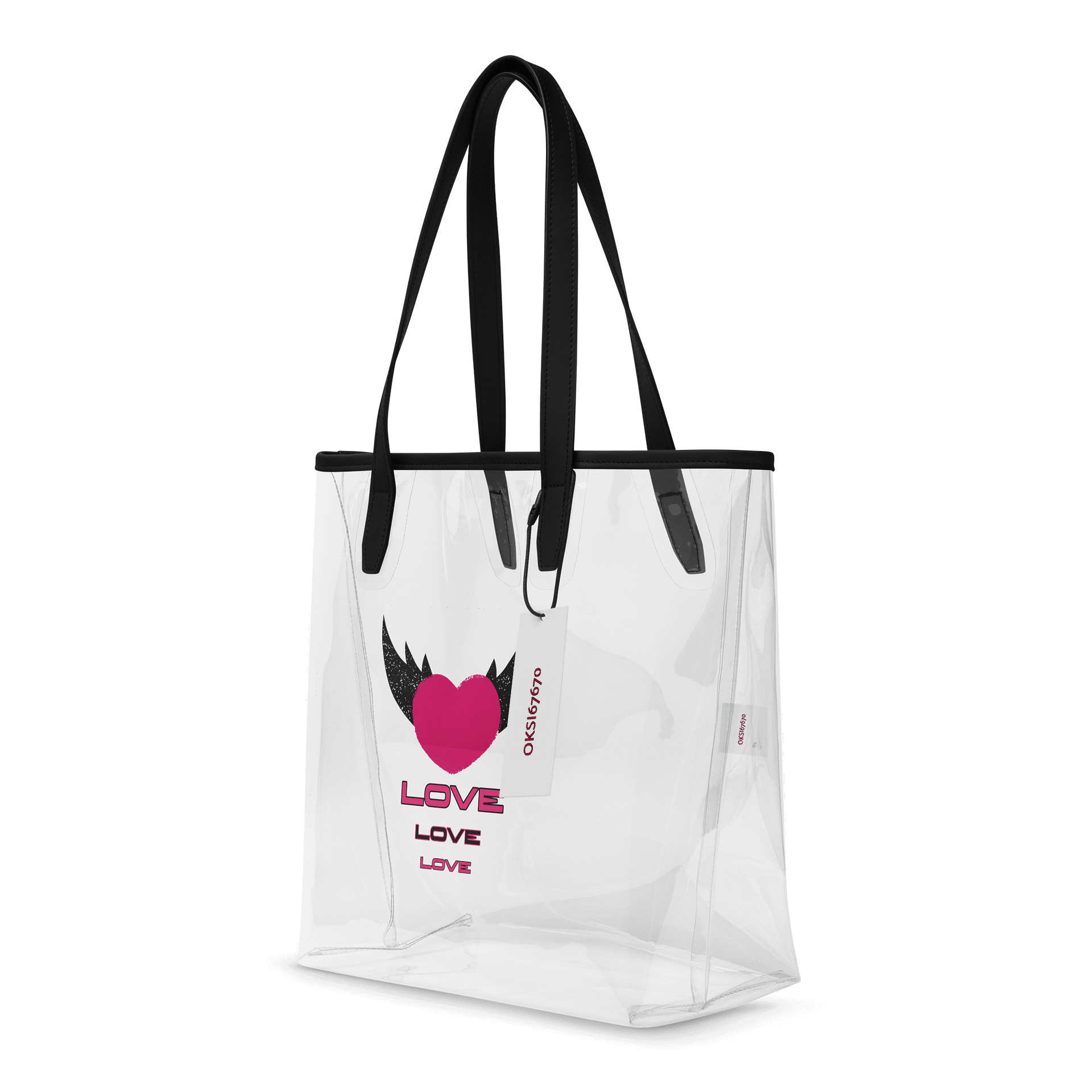 Love Wings Clear Tote Bag product image (4)