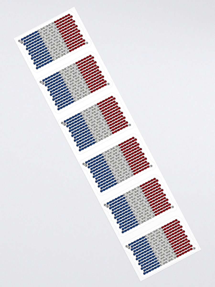 France Bike Chain Flag Sticker 6 Pack product image (1)