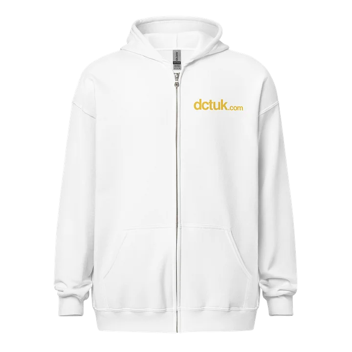 Unisex DCTUK Gold Logo Zip Hoodie product image (1)