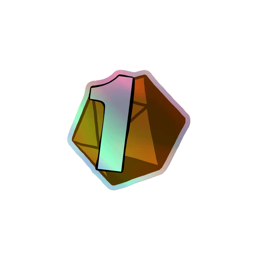NAT 1 HOLO DICE STICKER product image (1)