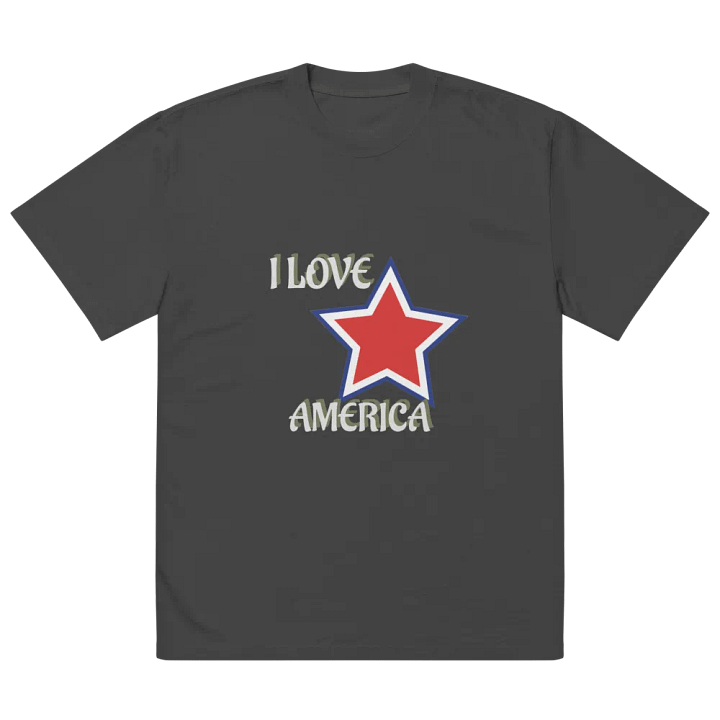 Oversized Tee Patriotic Love product image (2)