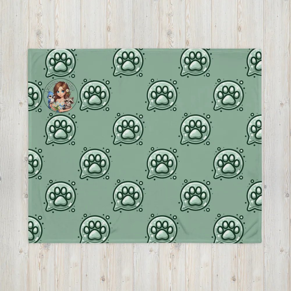 Paw Emote Throw Blanket product image (3)