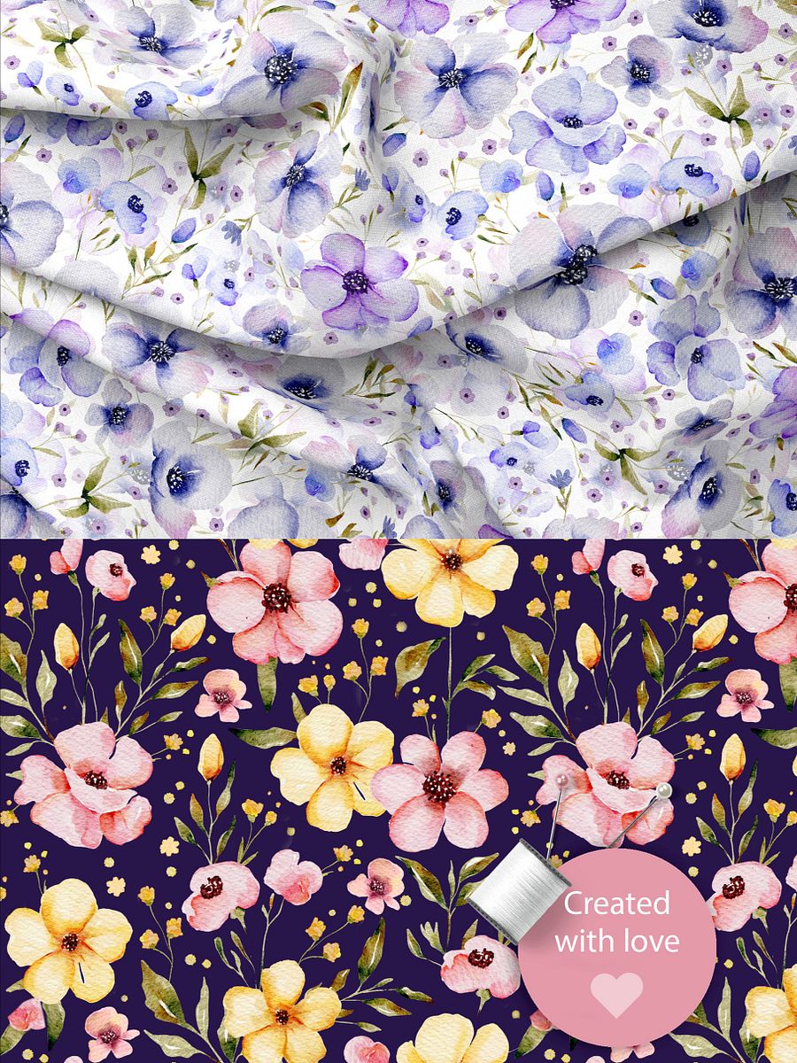 Meadow Flowers - Seamless Patterns product image (4)