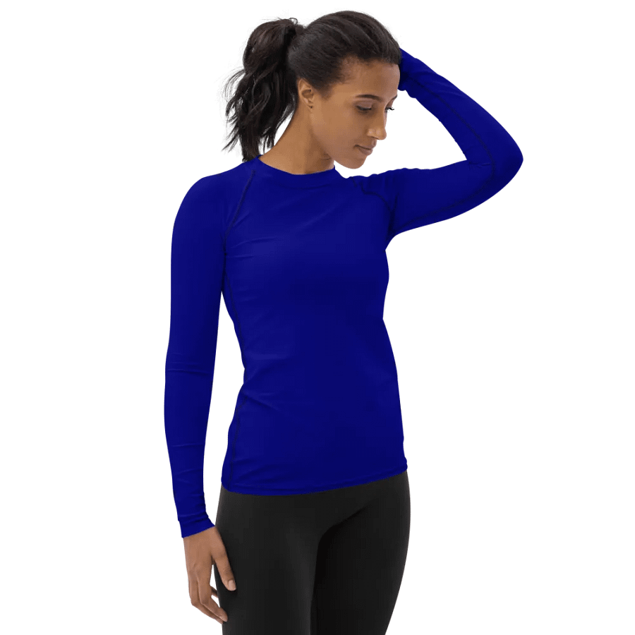 Plain Color Navy Blue Rash Guard product image (4)