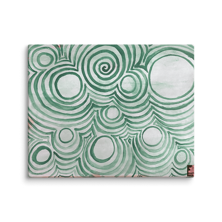 "Green Swirl" Canvas Print product image (2)