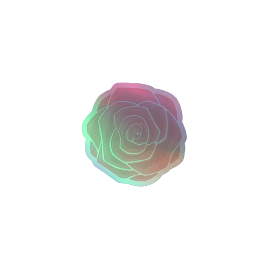 Rose Buds Logo Kiss-Cut Holographic Sticker product image (1)